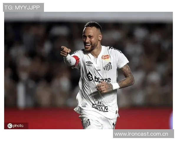 内马尔激情庆祝桑托斯末轮胜利成功保级深情告白桑托斯我永远爱你